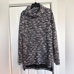 Betabrand All Covered Cowl Neck Tunic Sweater - Large